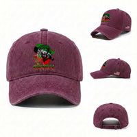 King Lion Of Africa Kwanzaa Map Washed Cotton Baseball Cap Heritage Pride Gift