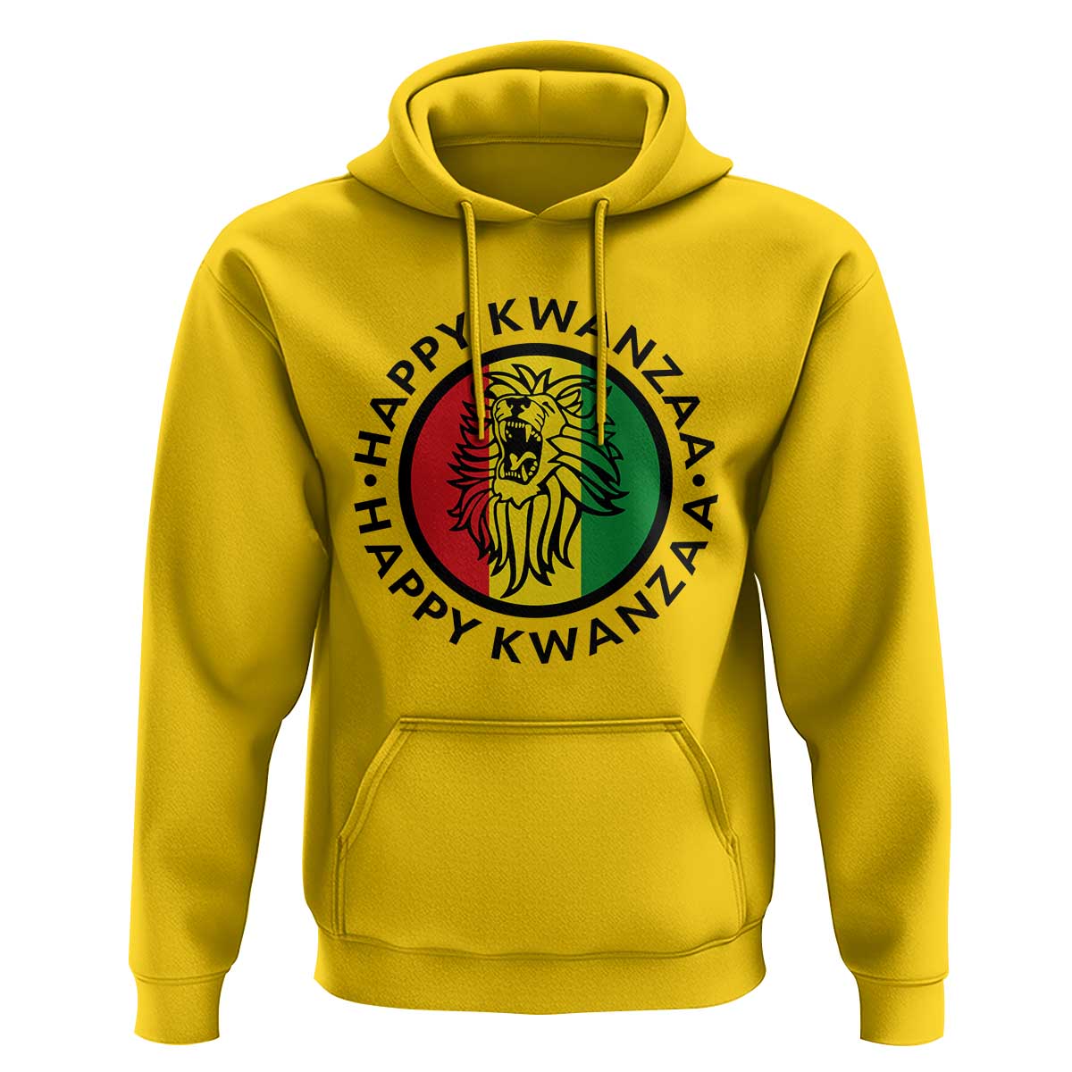 Happy Kwanzaa King Lion Of Africa Heritage Gift Hoodie - Wonder Print Shop