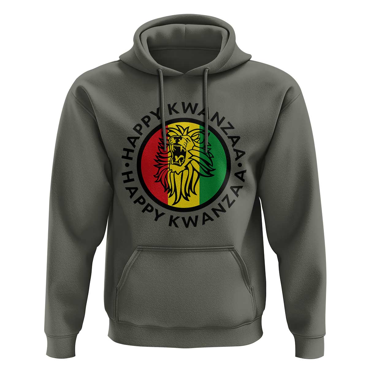Happy Kwanzaa King Lion Of Africa Heritage Gift Hoodie - Wonder Print Shop