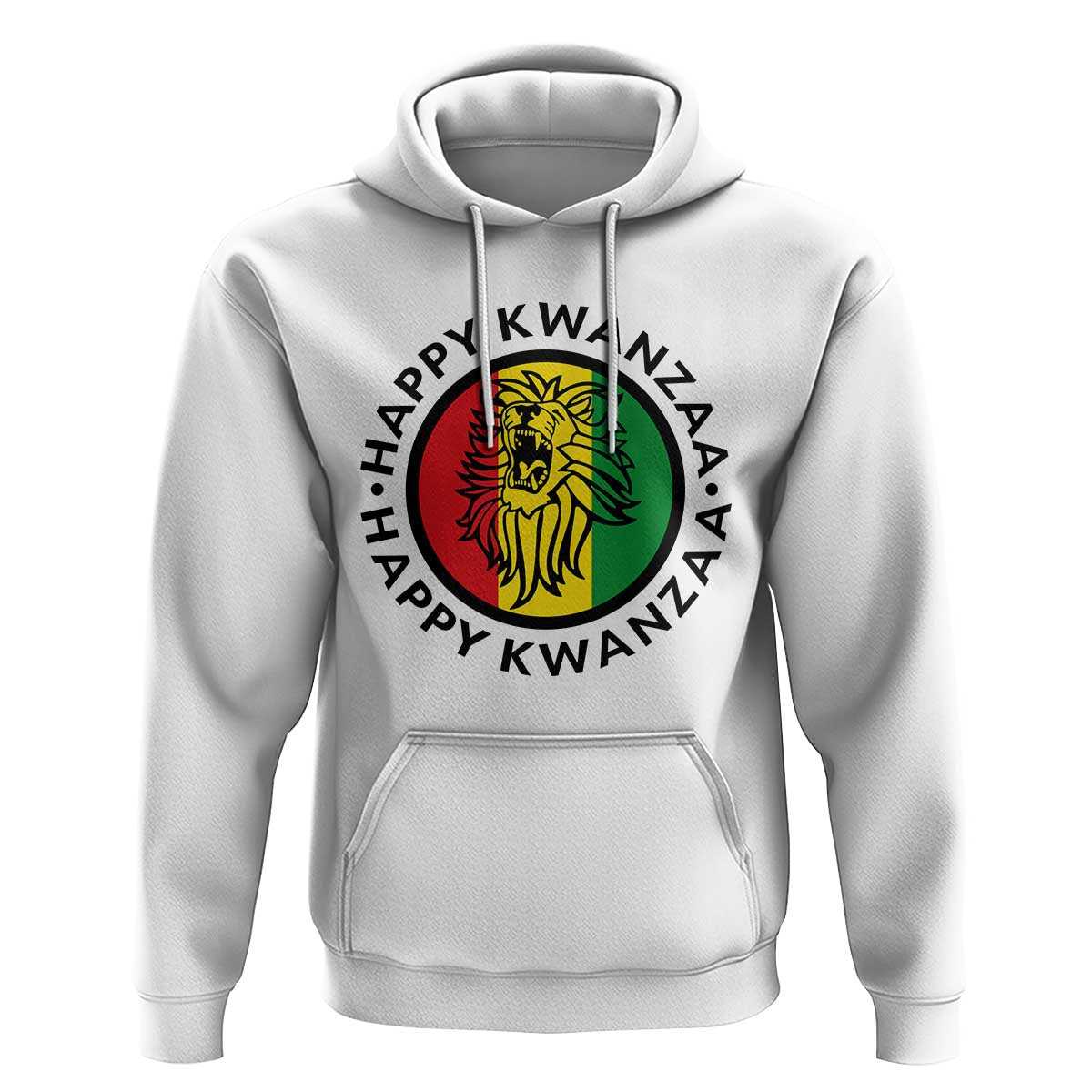 Happy Kwanzaa King Lion Of Africa Heritage Gift Hoodie - Wonder Print Shop