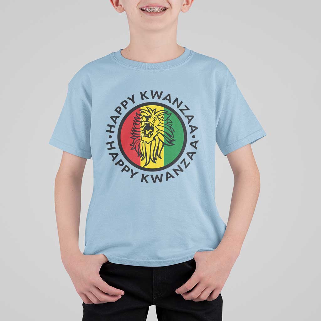 Happy Kwanzaa King Lion Of Africa Heritage Gift T Shirt For Kid - Wonder Print Shop