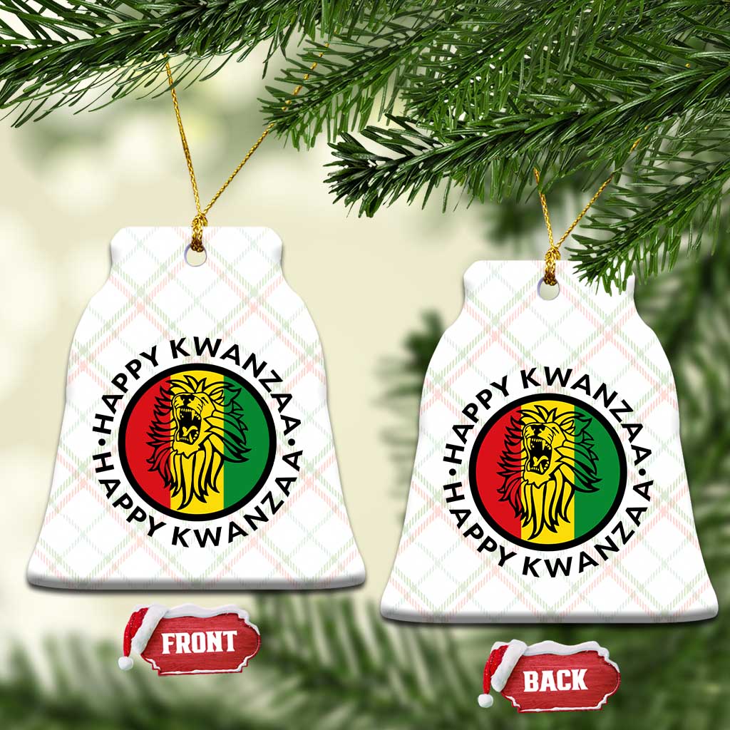 Happy Kwanzaa King Lion Of Africa Heritage Gift Ceramic Ornament - Wonder Print Shop