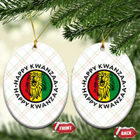Happy Kwanzaa King Lion Of Africa Heritage Gift Ceramic Ornament - Wonder Print Shop