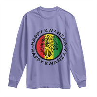 Happy Kwanzaa King Lion Of Africa Heritage Gift Long Sleeve Shirt - Wonder Print Shop