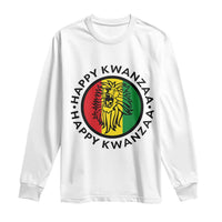 Happy Kwanzaa King Lion Of Africa Heritage Gift Long Sleeve Shirt - Wonder Print Shop