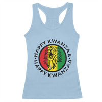 Happy Kwanzaa King Lion Of Africa Heritage Gift Racerback Tank Top - Wonder Print Shop