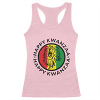 Happy Kwanzaa King Lion Of Africa Heritage Gift Racerback Tank Top - Wonder Print Shop