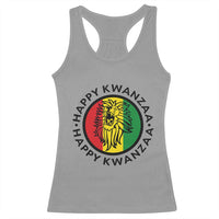 Happy Kwanzaa King Lion Of Africa Heritage Gift Racerback Tank Top - Wonder Print Shop