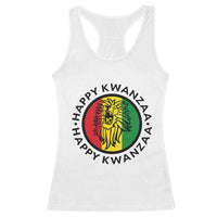 Happy Kwanzaa King Lion Of Africa Heritage Gift Racerback Tank Top - Wonder Print Shop