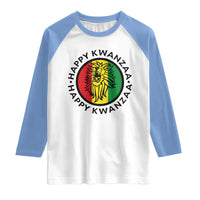 Happy Kwanzaa King Lion Of Africa Heritage Gift Raglan Shirt - Wonder Print Shop
