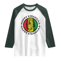 Happy Kwanzaa King Lion Of Africa Heritage Gift Raglan Shirt - Wonder Print Shop