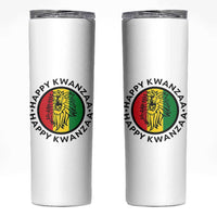 Happy Kwanzaa King Lion Of Africa Heritage Gift Skinny Tumbler - Wonder Print Shop