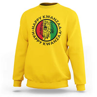 Happy Kwanzaa King Lion Of Africa Heritage Gift Sweatshirt - Wonder Print Shop