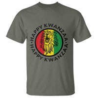Happy Kwanzaa King Lion Of Africa Heritage Gift T Shirt - Wonder Print Shop