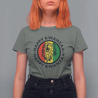Happy Kwanzaa King Lion Of Africa Heritage Gift T Shirt For Women - Wonder Print Shop