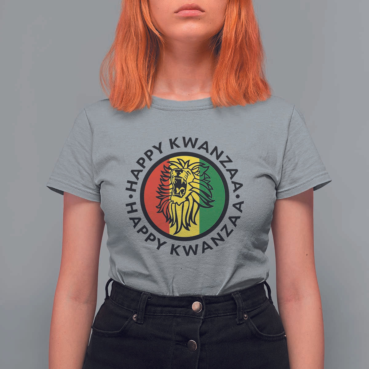 Happy Kwanzaa King Lion Of Africa Heritage Gift T Shirt For Women - Wonder Print Shop