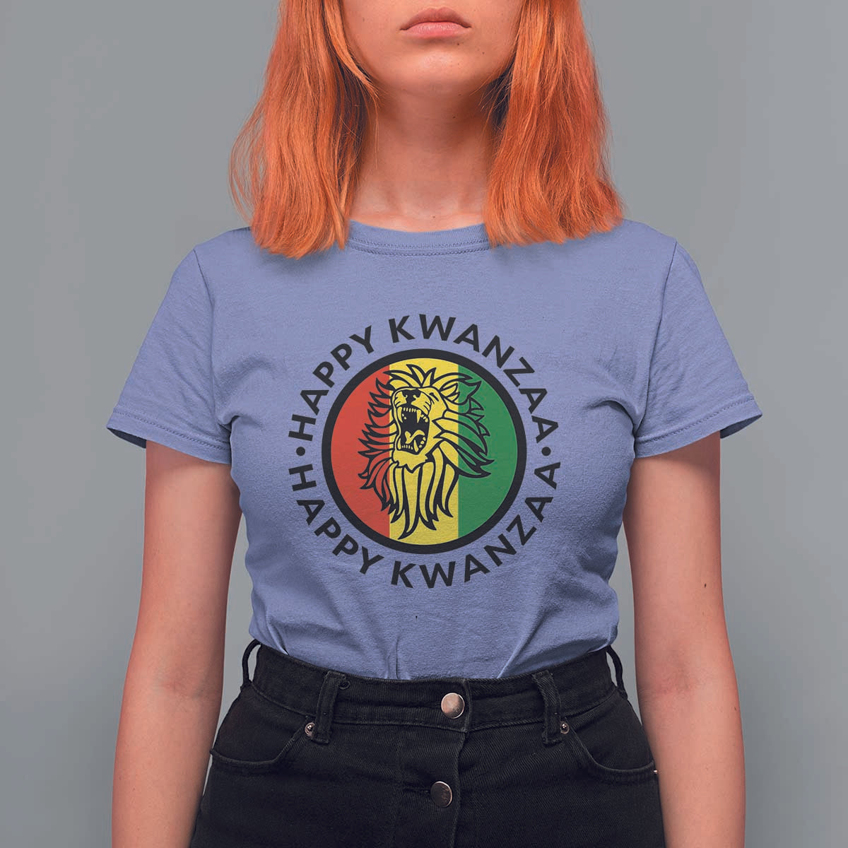Happy Kwanzaa King Lion Of Africa Heritage Gift T Shirt For Women - Wonder Print Shop