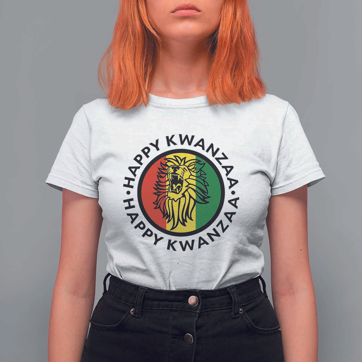 Happy Kwanzaa King Lion Of Africa Heritage Gift T Shirt For Women - Wonder Print Shop