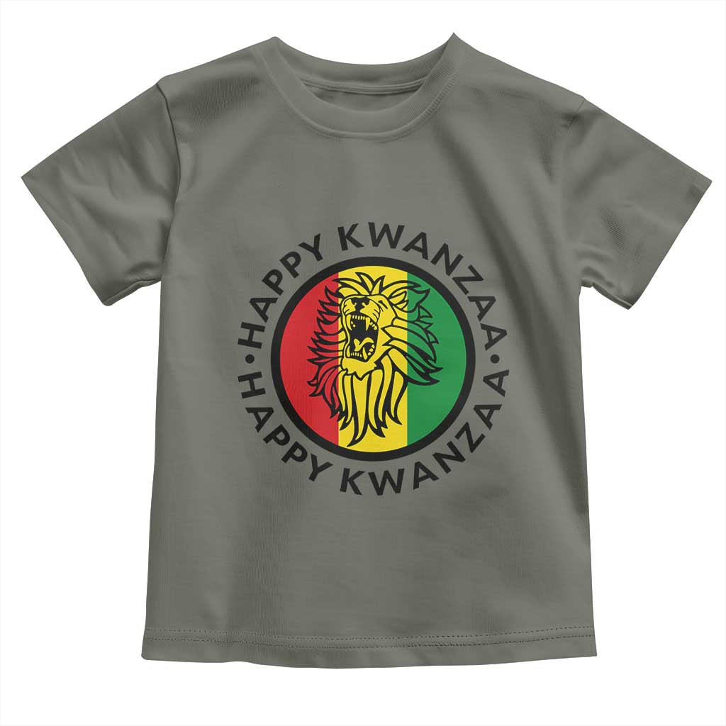Happy Kwanzaa King Lion Of Africa Heritage Gift Toddler T Shirt - Wonder Print Shop