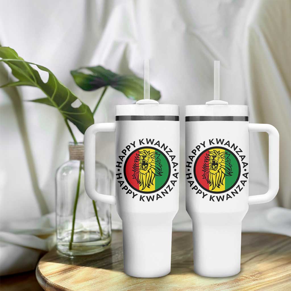 Happy Kwanzaa King Lion Of Africa Heritage Gift Tumbler With Handle - Wonder Print Shop
