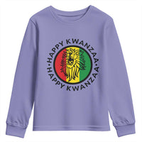 Happy Kwanzaa King Lion Of Africa Heritage Gift Youth Sweatshirt - Wonder Print Shop