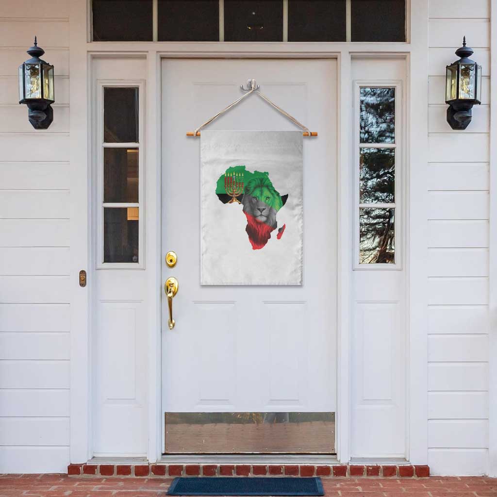 Happy Kwanzaa Lion Garden Flag African Heritage Pride Gift For Men - Wonder Print Shop