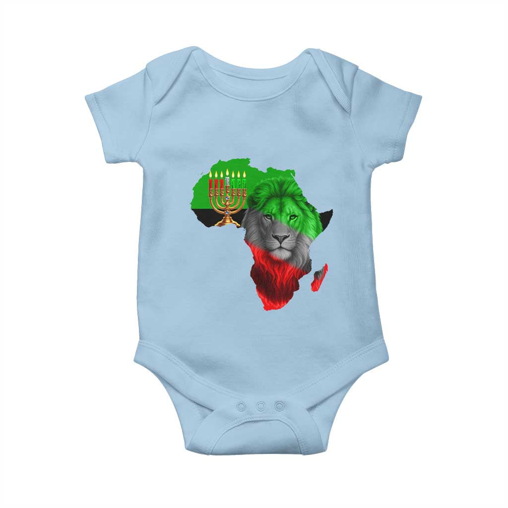 Happy Kwanzaa Lion Baby Onesie African Heritage Pride Gift For Men - Wonder Print Shop