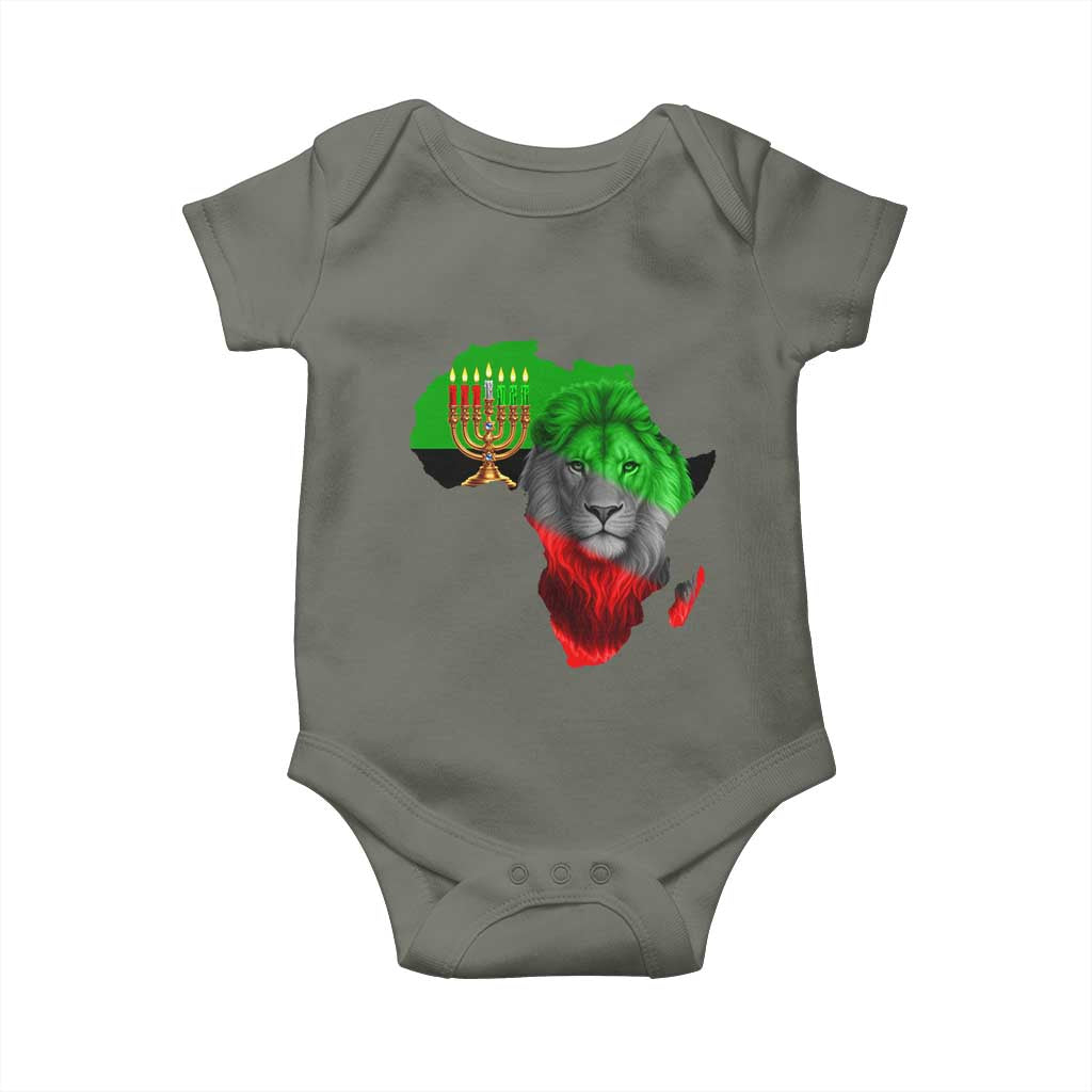 Happy Kwanzaa Lion Baby Onesie African Heritage Pride Gift For Men - Wonder Print Shop