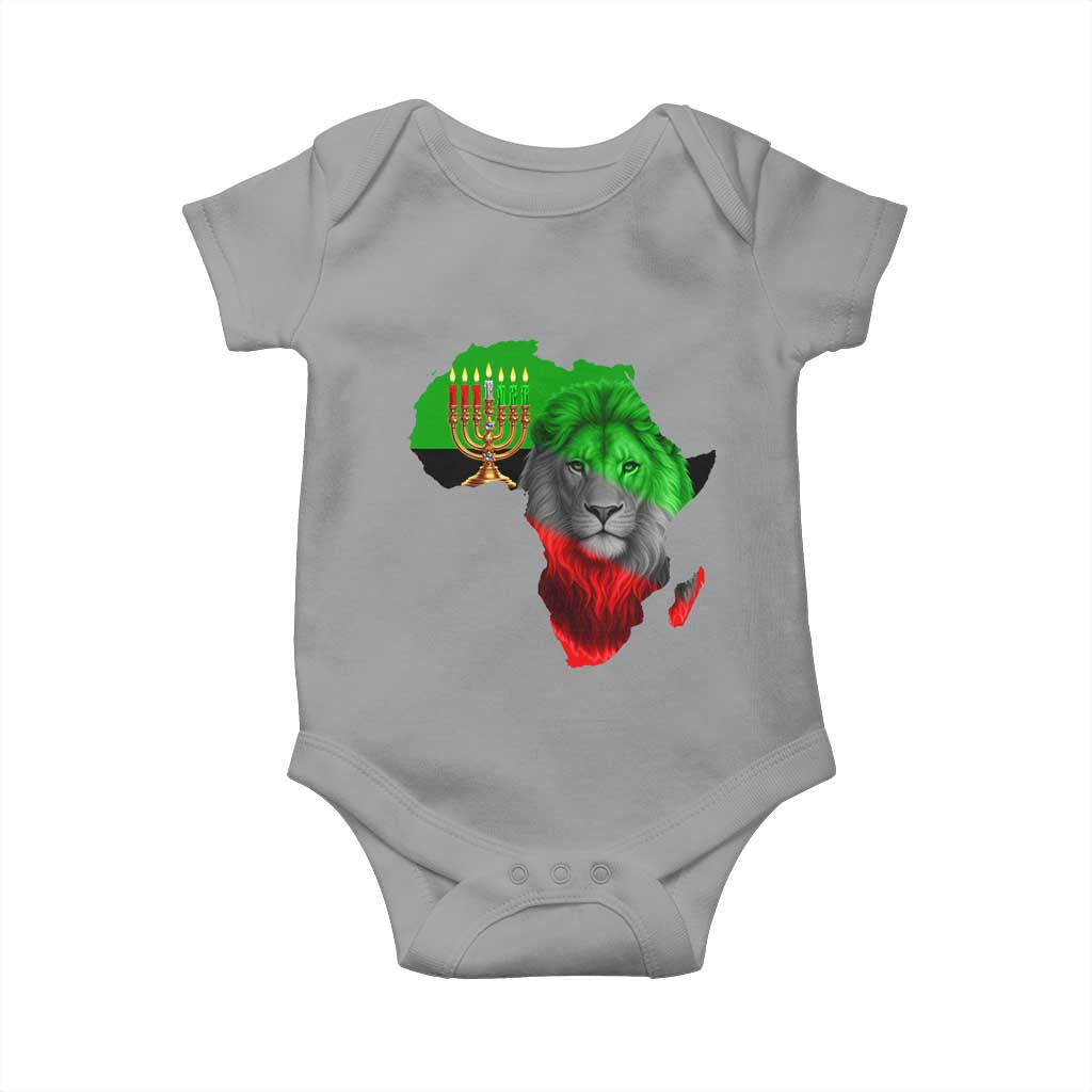 Happy Kwanzaa Lion Baby Onesie African Heritage Pride Gift For Men - Wonder Print Shop
