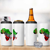 Happy Kwanzaa Lion 4 in 1 Can Cooler Tumbler African Heritage Pride Gift For Men - Wonder Print Shop