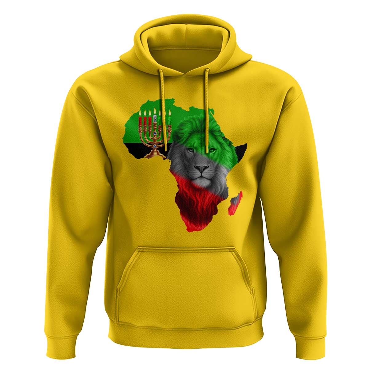 Happy Kwanzaa Lion Hoodie African Heritage Pride Gift For Men - Wonder Print Shop