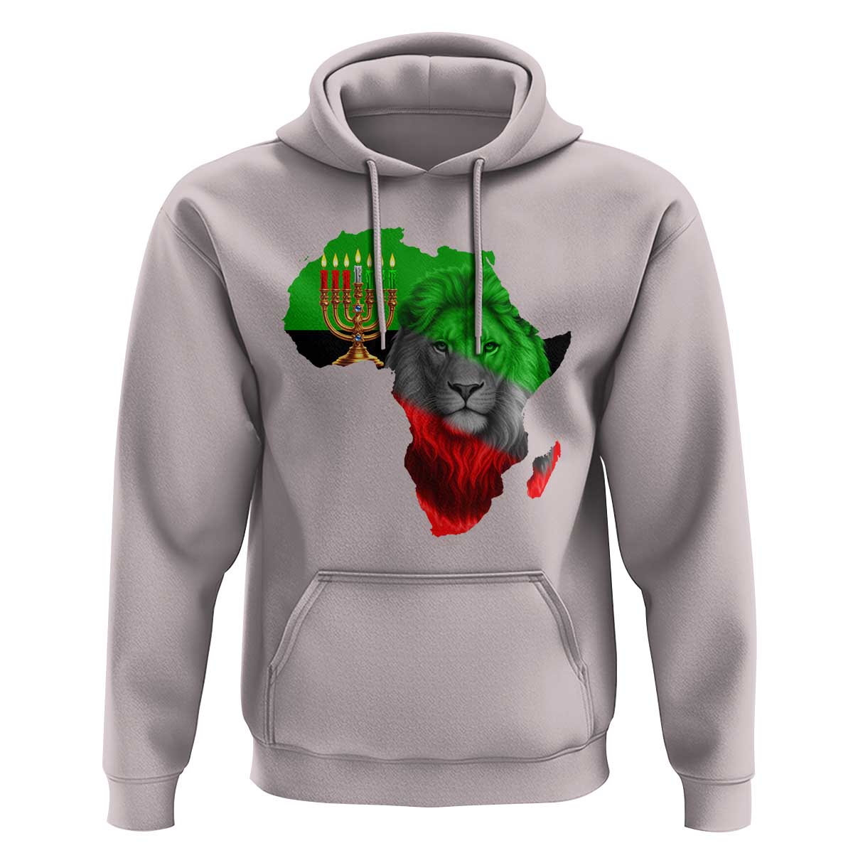 Happy Kwanzaa Lion Hoodie African Heritage Pride Gift For Men - Wonder Print Shop