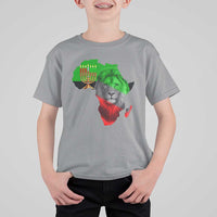 Happy Kwanzaa Lion T Shirt For Kid African Heritage Pride Gift For Men - Wonder Print Shop