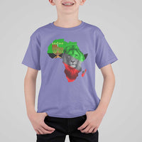 Happy Kwanzaa Lion T Shirt For Kid African Heritage Pride Gift For Men - Wonder Print Shop