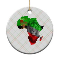 Happy Kwanzaa Lion Ceramic Ornament African Heritage Pride Gift For Men - Wonder Print Shop