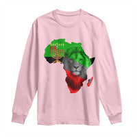 Happy Kwanzaa Lion Long Sleeve Shirt African Heritage Pride Gift For Men - Wonder Print Shop