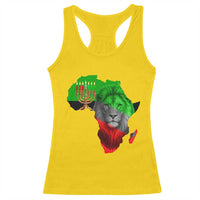Happy Kwanzaa Lion Racerback Tank Top African Heritage Pride Gift For Men - Wonder Print Shop