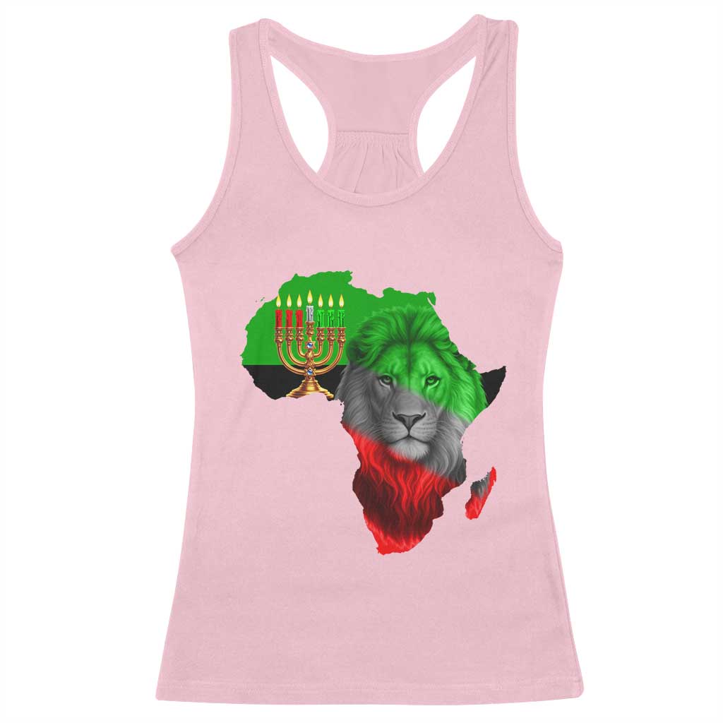 Happy Kwanzaa Lion Racerback Tank Top African Heritage Pride Gift For Men - Wonder Print Shop