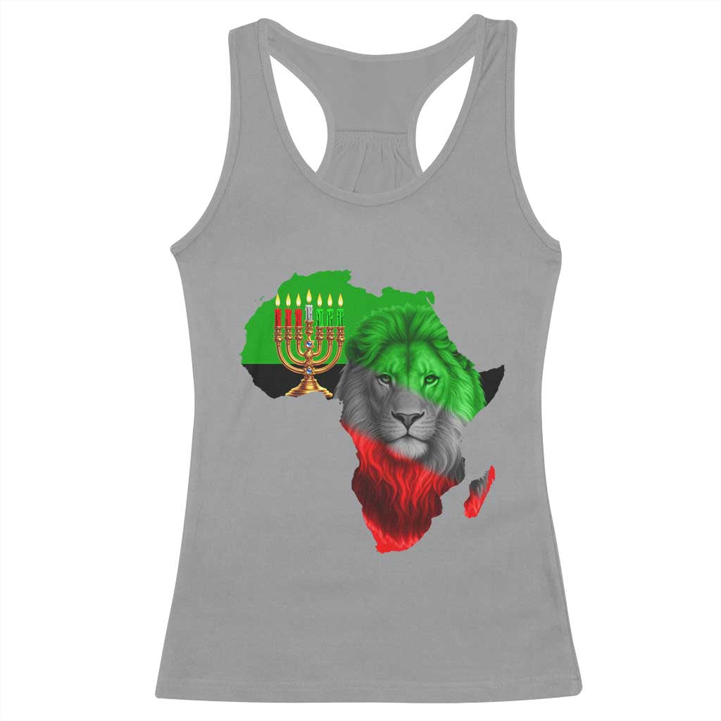 Happy Kwanzaa Lion Racerback Tank Top African Heritage Pride Gift For Men - Wonder Print Shop
