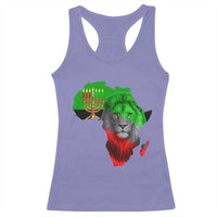 Happy Kwanzaa Lion Racerback Tank Top African Heritage Pride Gift For Men - Wonder Print Shop