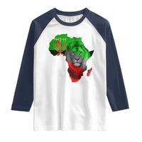 Happy Kwanzaa Lion Raglan Shirt African Heritage Pride Gift For Men - Wonder Print Shop