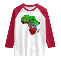 Happy Kwanzaa Lion Raglan Shirt African Heritage Pride Gift For Men - Wonder Print Shop