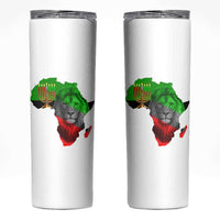 Happy Kwanzaa Lion Skinny Tumbler African Heritage Pride Gift For Men - Wonder Print Shop