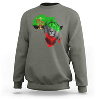 Happy Kwanzaa Lion Sweatshirt African Heritage Pride Gift For Men - Wonder Print Shop