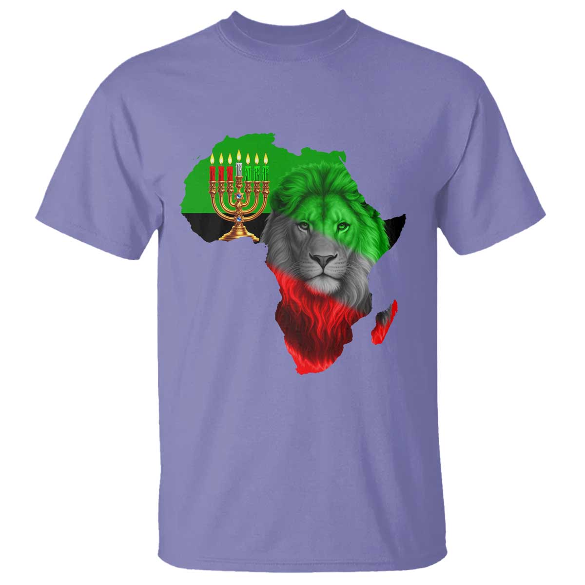 Happy Kwanzaa Lion T Shirt African Heritage Pride Gift For Men - Wonder Print Shop