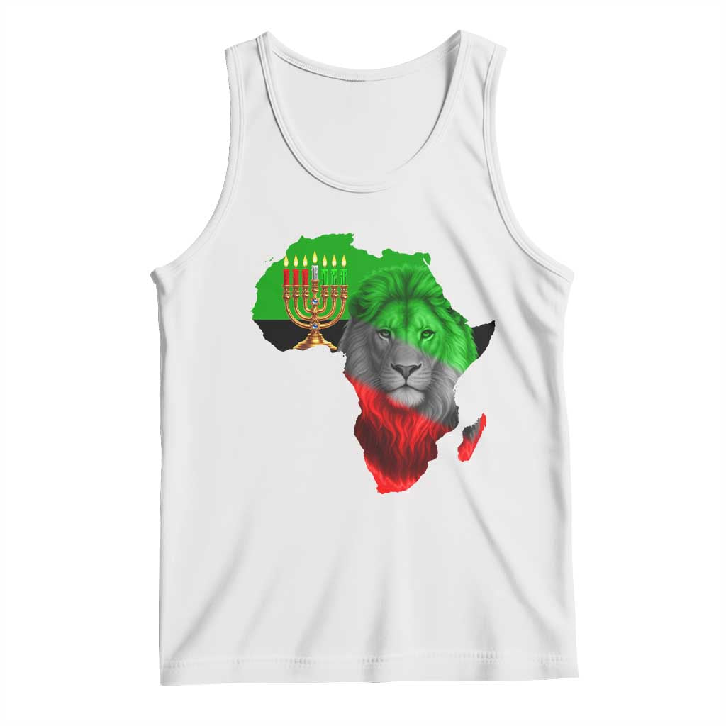 Happy Kwanzaa Lion Tank Top African Heritage Pride Gift For Men - Wonder Print Shop