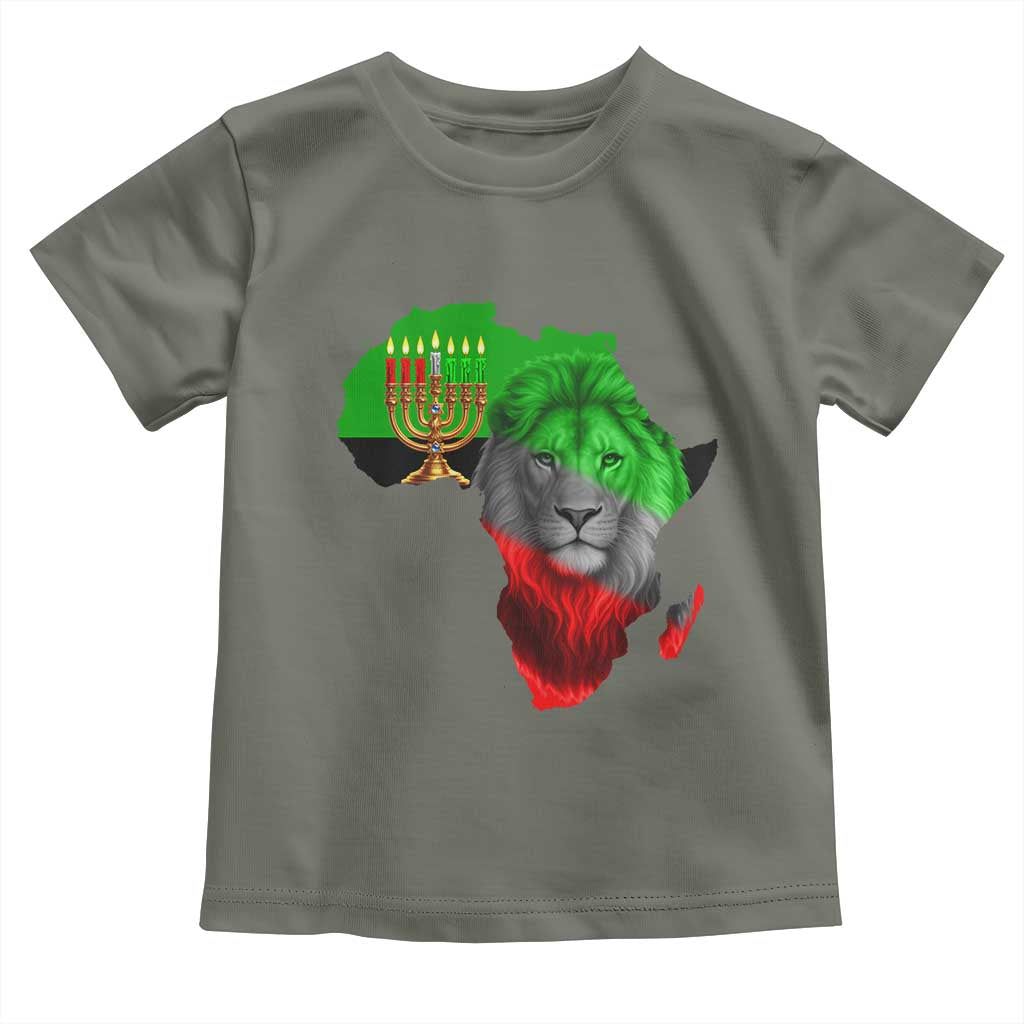 Happy Kwanzaa Lion Toddler T Shirt African Heritage Pride Gift For Men - Wonder Print Shop