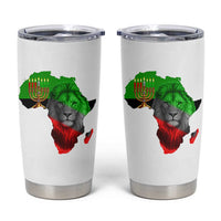 Happy Kwanzaa Lion Tumbler Cup African Heritage Pride Gift For Men - Wonder Print Shop