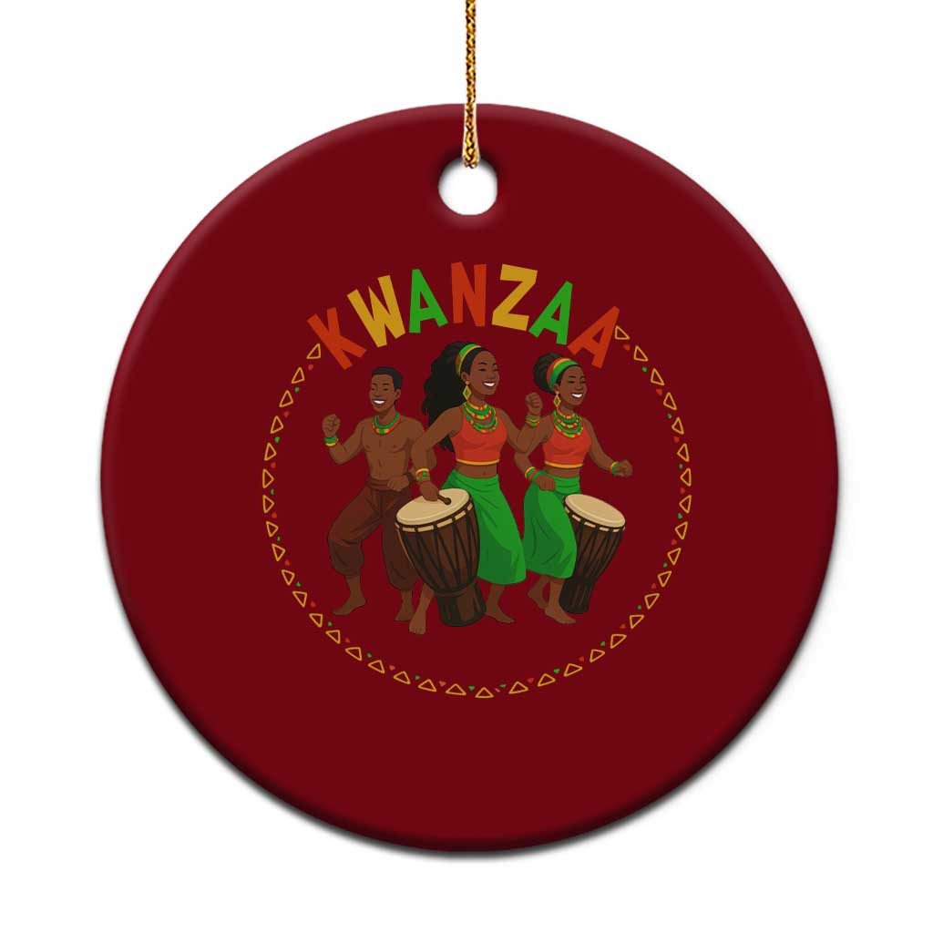 Celebrate Kwanzaa Together African Culture Dance Gift Ceramic Ornament - Wonder Print Shop