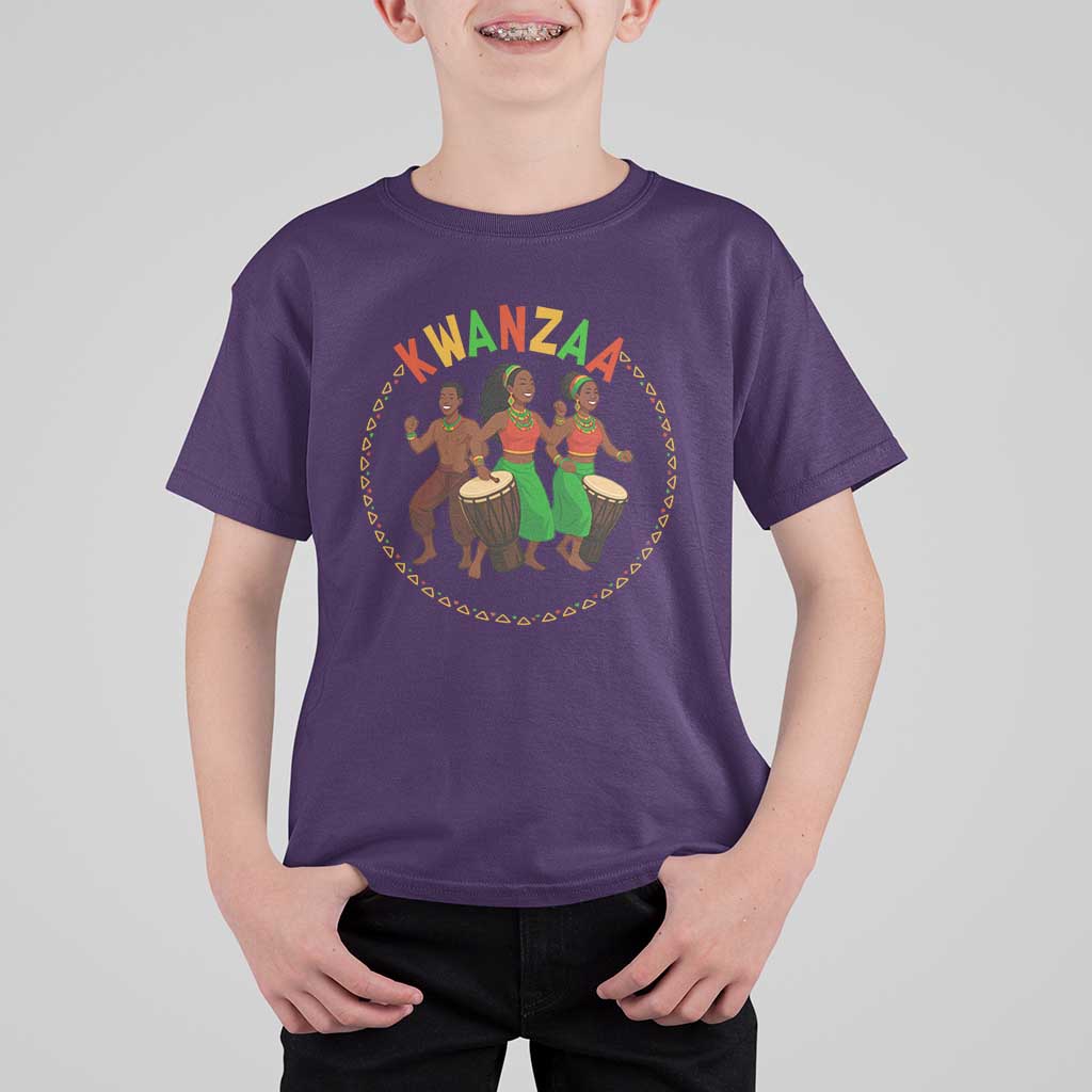 Celebrate Kwanzaa Together African Culture Dance Gift T Shirt For Kid - Wonder Print Shop